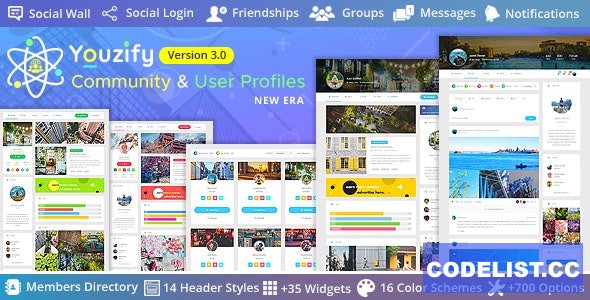 Youzify (formerly Youzer) v3.5.5 - BuddyPress Community & WordPress User Profile Plugin