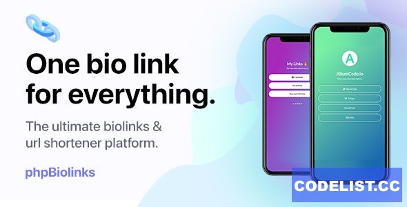BioLinks v6.2 - Instagram & TikTok Bio Links & URL Shortener (SAAS Ready) - nulled