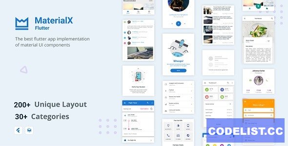 MaterialX Flutter v2.1 - Flutter Material Design UI Components