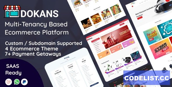 DOKANS v1.2.5 - Multitenancy Based Ecommerce Platform (SAAS) - nulled