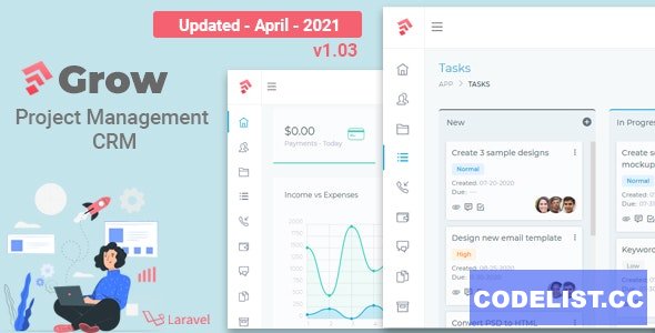 Grow CRM 1.03 - Laravel Project Management