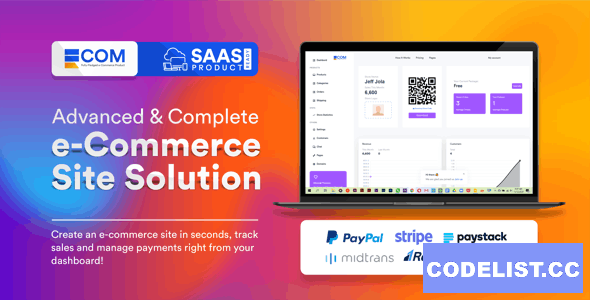 Ecom v2.0.6 - Fast Multi Store Front Builder (SaaS) - nulled