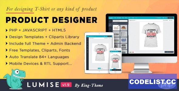 Lumise Product Designer v2.0.4 - WooCommerce WordPress