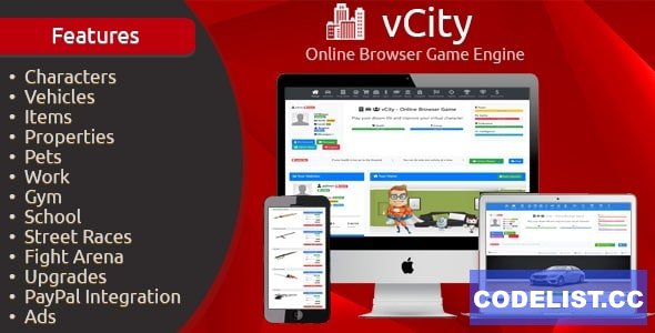 vCity v2.2.1 - Online Browser Game Platform