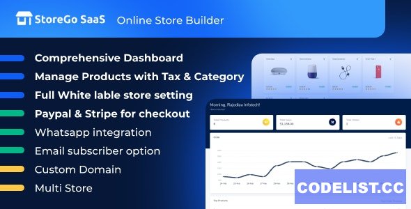 StoreGo SaaS v1.6.0 - Online Store Builder - nulled