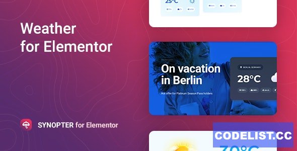 Synopter v1.1.6 - Weather for Elementor