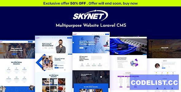 Skynet v3.2 - Multipurpose Laravel CMS