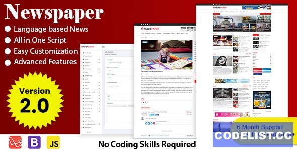 Newspaper v2.0 - Responsive News, Magazine and Blog CMS Script