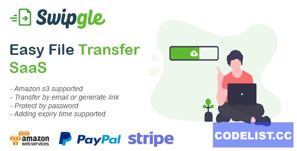 Swipgle v1.2 - Easy File Transfer SaaS