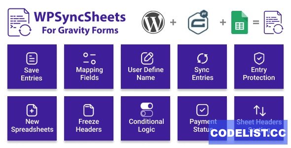 WPSyncSheets For Gravity Forms v4.5 - Gravity Forms Google Spreadsheet Addon