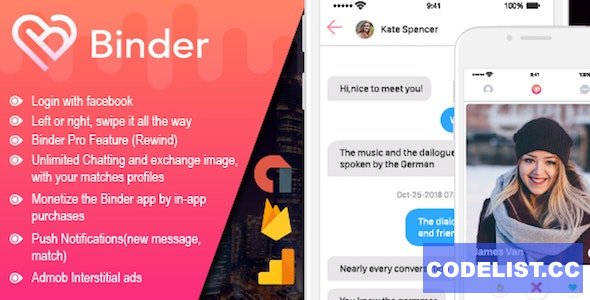 Binder v13.5 - Dating clone App with admin panel - iOS