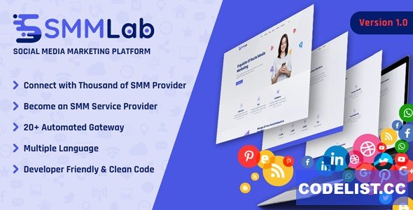 SMMLab v1.0.0 - Social Media Marketing SMM Platform