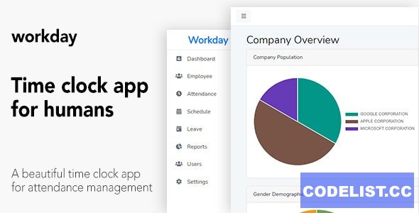 Workday v2.1 - A Time Clock Application For Employees