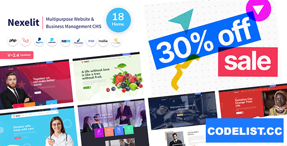 Nexelit v2.4.1 - Multipurpose Website & Business Management System CMS