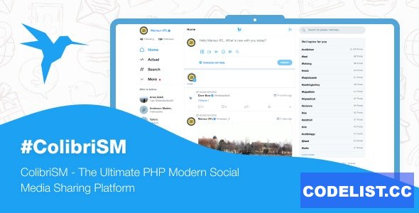 ColibriSM v1.2.7 - The Ultimate PHP Modern Social Media Sharing Platform - nulled