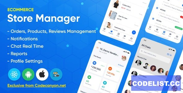 Store Manager v2.2.1 - React Native Application for Wordpress Woocomerce