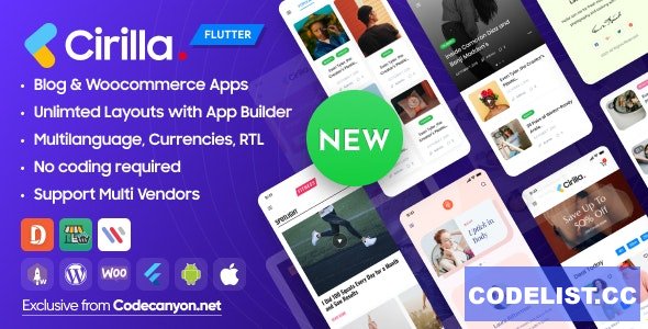 Cirilla v4.0.0 - Multipurpose Flutter App For Wordpress & Woocommerce