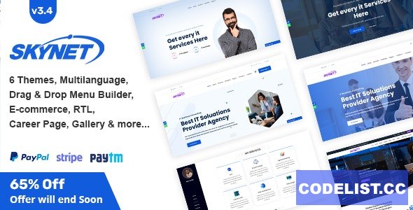 Skynet v3.4.1 - Multipurpose Laravel CMS