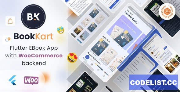 Bookkart v28.0 - Flutter Ebook Reader App For Wordpress with WooCommerce