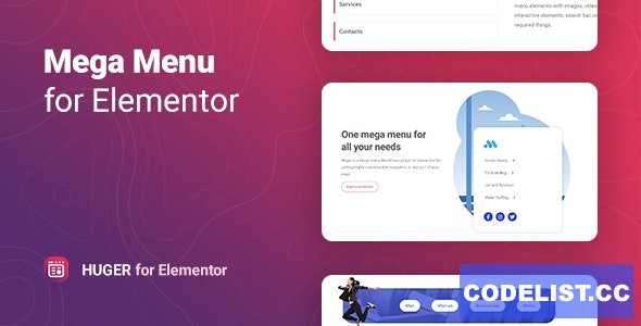 Huger v1.0 – Mega Menu for Elementor