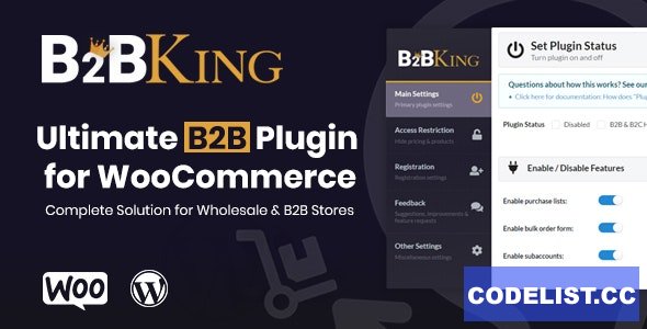 B2BKing v5.0.35 - The Ultimate WooCommerce B2B & Wholesale Plugin