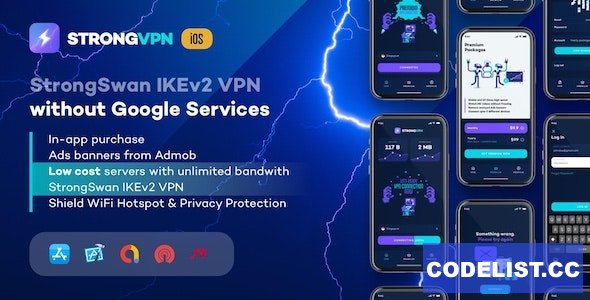 StrongVPN v1.1.0 - StrongSwan IKEv2 VPN stable & free VPN proxy for iOS