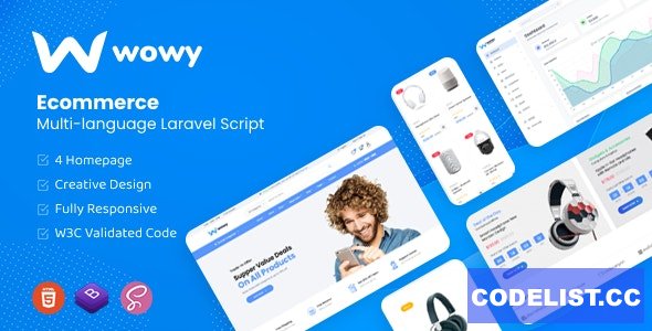 Wowy v1.2 - Multi-language Laravel eCommerce Script