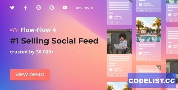 Flow-Flow v4.9.7 - WordPress Social Stream Plugin