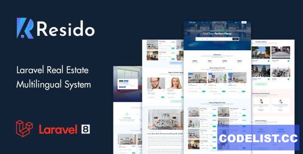 Resido v1.8 - Laravel Real Estate Multilingual System