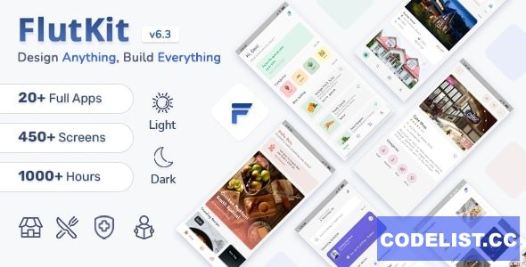 FlutKit v3.6.0 - Flutter UI Kit