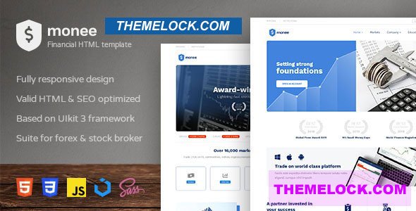Monee v1.1.2 - Forex and Stock Broker HTML Template