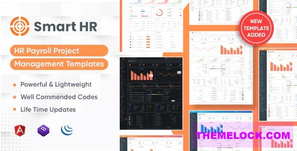 SmartHR v3.7.6 - HR, Payroll, Project, Office & Employee Management Admin Template