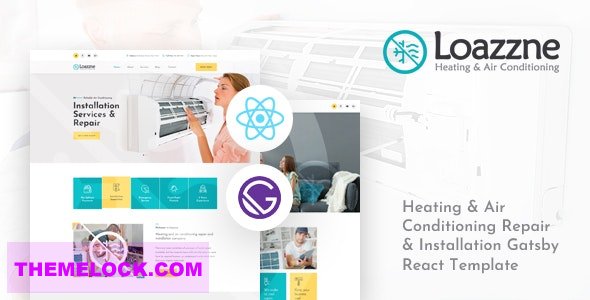 Download Loazzne v1.0 – Gatsby React Heating & Air Conditioning Services Template | Free Nulled Scripts