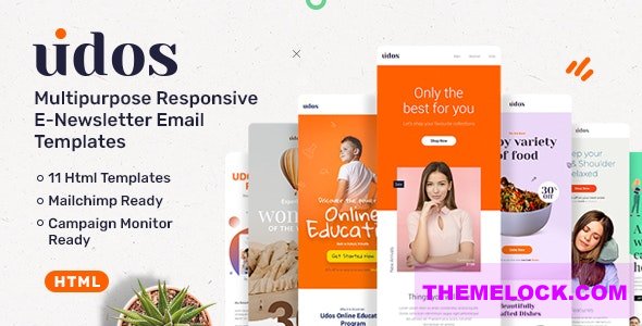 Udos v1.0 - Multipurpose Responsive E-Newsletter Email Templates