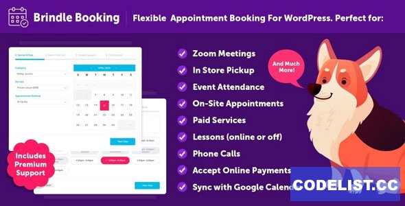 Brindle Booking Appointments Plugin 1.1.7