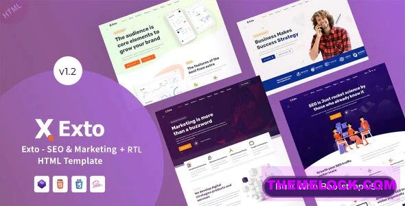 Exto v1.2 - SEO & Marketing Company HTML Template