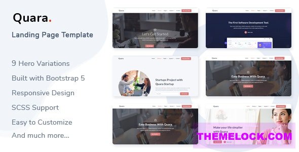 Quara v1.0 - Responsive Landing Page Template