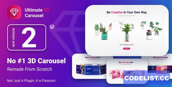 Ultimate 3D Carousel Wordpress Plugin v2.0
