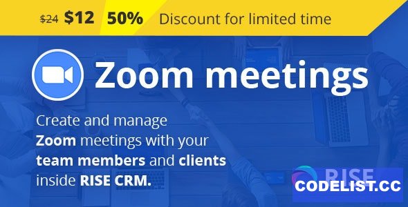 Zoom Integration for RISE CRM v1.0.0