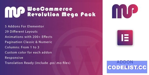 WooCommerce Revolution Mega Pack for Elementor v1.0