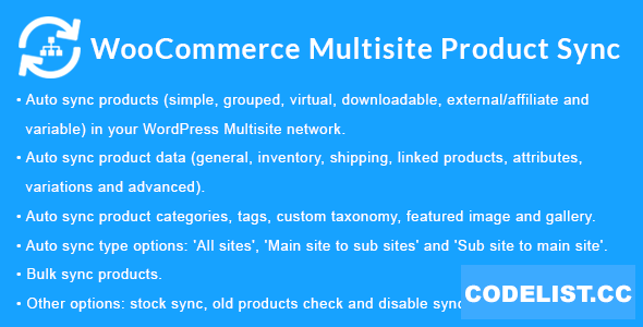 WooCommerce Multisite Product Sync v2.0.0