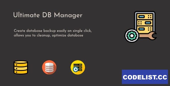 Ultimate DB Manager v1.0.3 - WordPress Database Backup, Cleanup & Optimize Plugin
