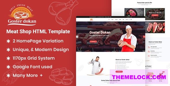 Goster Dokan v1.0 - Meat Shop HTML5 Template