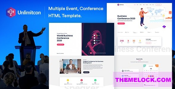 Unlimitcon v1.0 - Multiple Event, Conference HTML Template