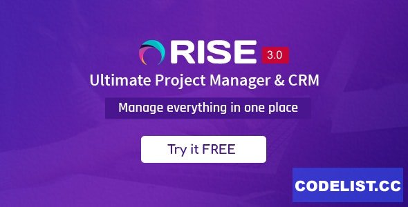 RISE v3.1 - Ultimate Project Manager & CRM - nulled