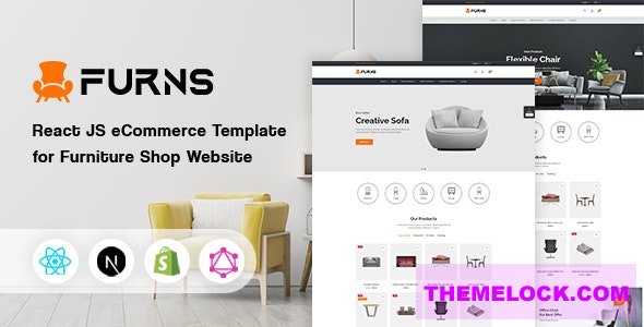 Download Furns v1.0.1 – React eCommerce Template for Furniture Store Website | Free Nulled Scripts