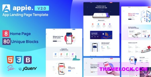Appie v2.0 - app landing page