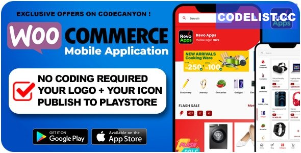 Revo Apps Woocommerce v2.5.8 - Flutter E-Commerce Full App Android iOS