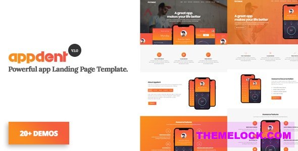Appdent v1.0 - App Landing Page