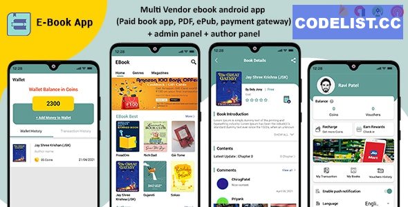 Multi-Vendor ebook Android App v2.0